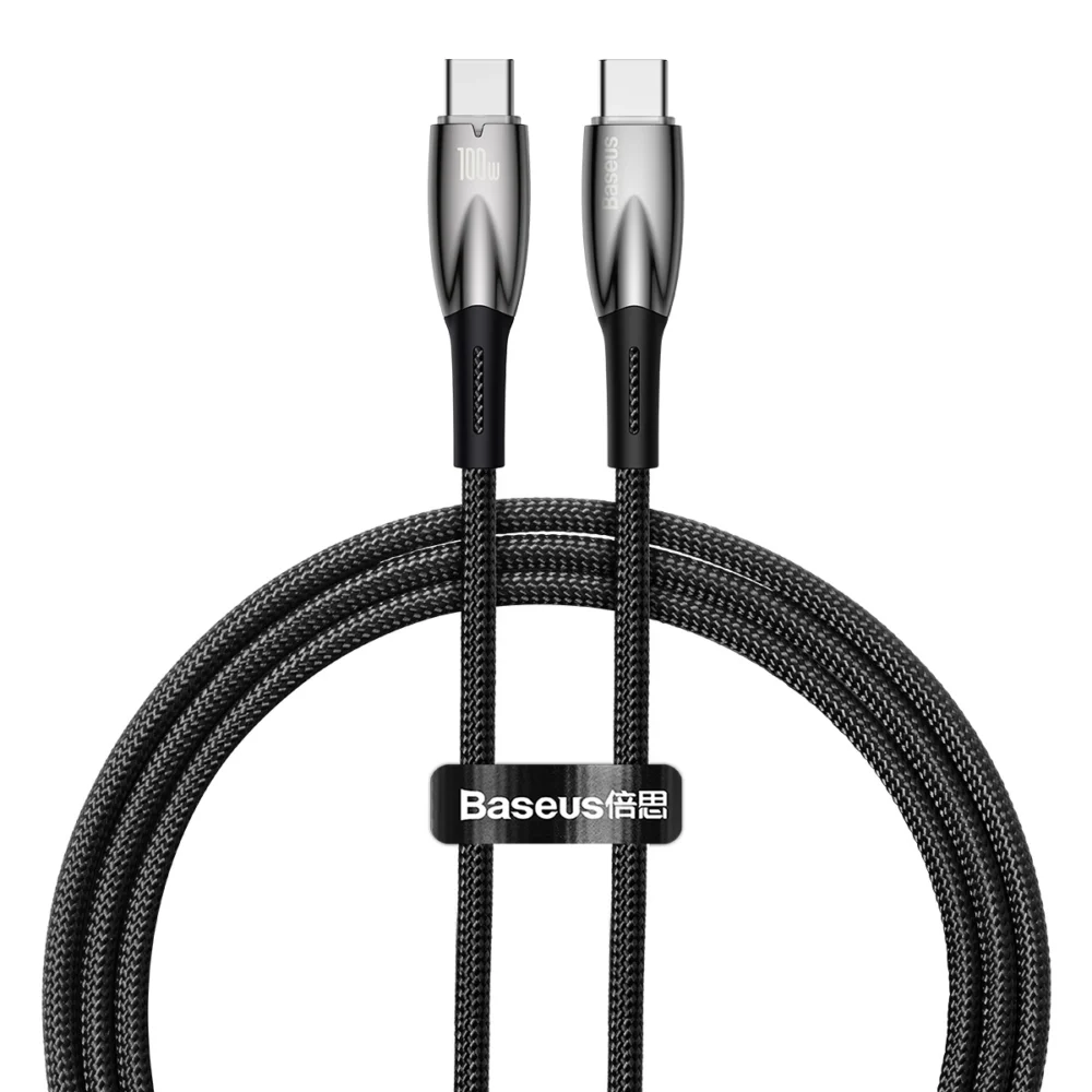 Baseus CADH000701 USB-C - USB-C PD cable 100W 5A 480Mb/s 1m - blackeng