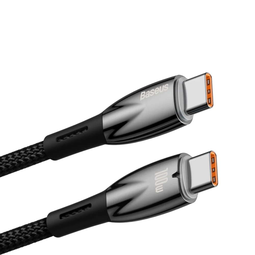 Baseus CADH000701 USB-C - USB-C PD cable 100W 5A 480Mb/s 1m - blackeng