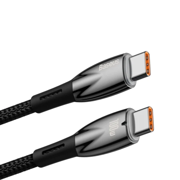 Baseus CADH000701 USB-C - USB-C PD cable 100W 5A 480Mb/s 1m - blackeng