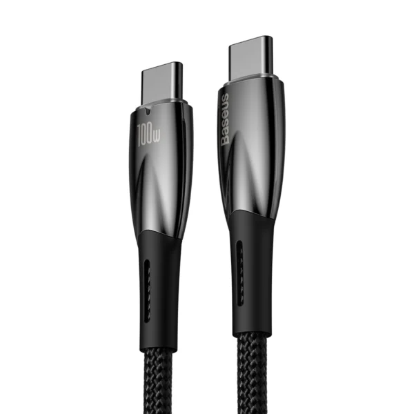 Baseus CADH000701 USB-C - USB-C PD cable 100W 5A 480Mb/s 1m - blackeng