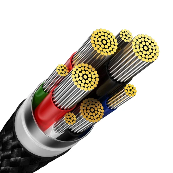 Baseus Glimmer Series Fast Charging Cable USB-C 480Mbps PD 100W 2m Blackeng