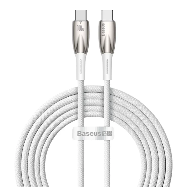 Baseus CADH000802 USB-C - USB-C PD cable 100W 5A 480Mb/s 2m - whiteeng