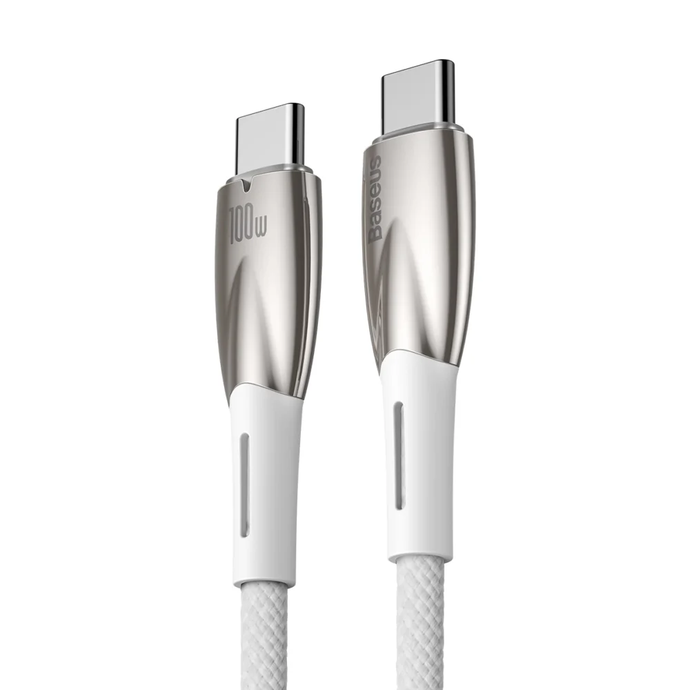 Baseus CADH000802 USB-C - USB-C PD cable 100W 5A 480Mb/s 2m - whiteeng