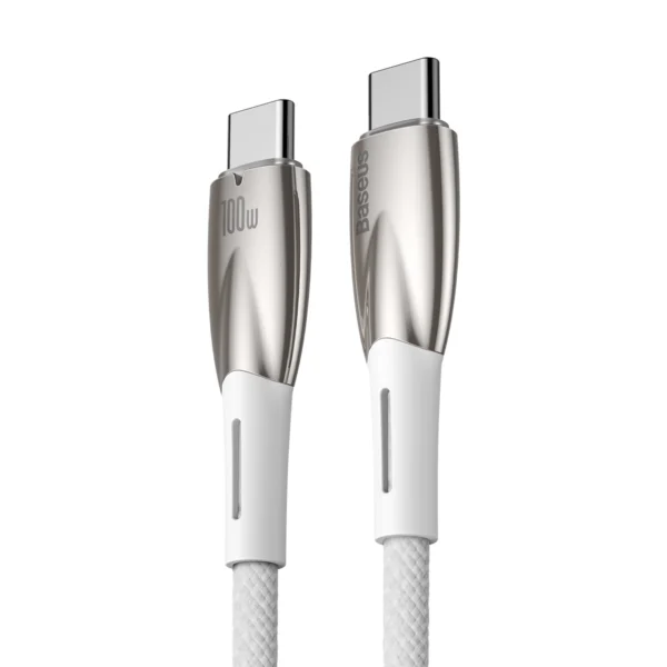 Baseus CADH000802 USB-C - USB-C PD cable 100W 5A 480Mb/s 2m - whiteeng