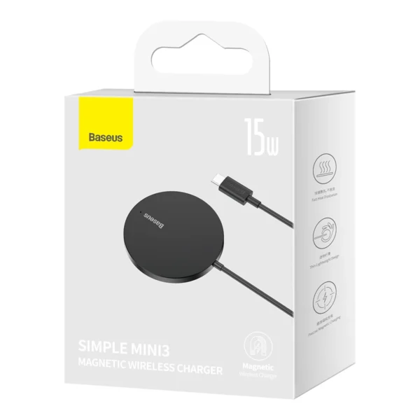 Baseus Simple Mini3 induction charger MagSafe 15W blackeng