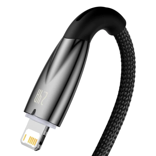 Baseus Glimmer Series cable USB-A - Lightning 480Mb/s 2.4A 2m blackeng