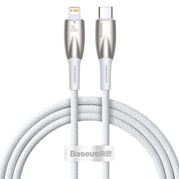 Baseus CADH000002 Lightning - USB-C PD cable 20W 480Mb/s 1m - whiteeng