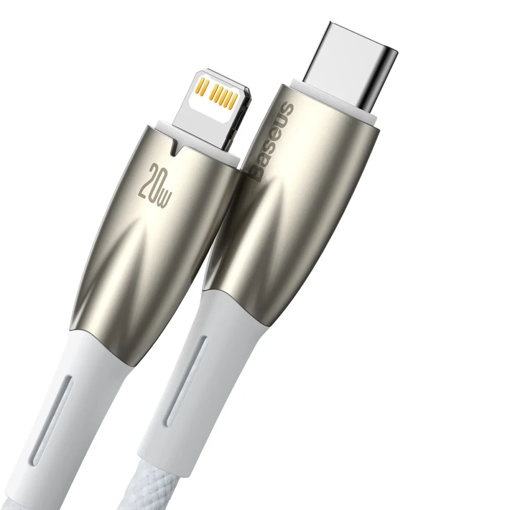 Baseus CADH000002 Lightning - USB-C PD cable 20W 480Mb/s 1m - whiteeng
