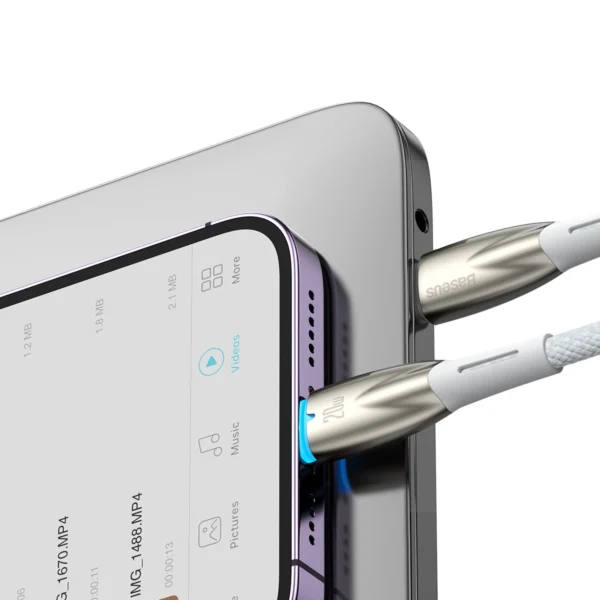 Baseus CADH000002 Lightning - USB-C PD cable 20W 480Mb/s 1m - whiteeng