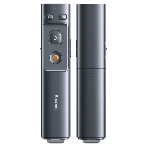 Baseus Orange Dot AI Laser Pointer with Automatic Voice Transcription, Dual Lasers - Grayeng
