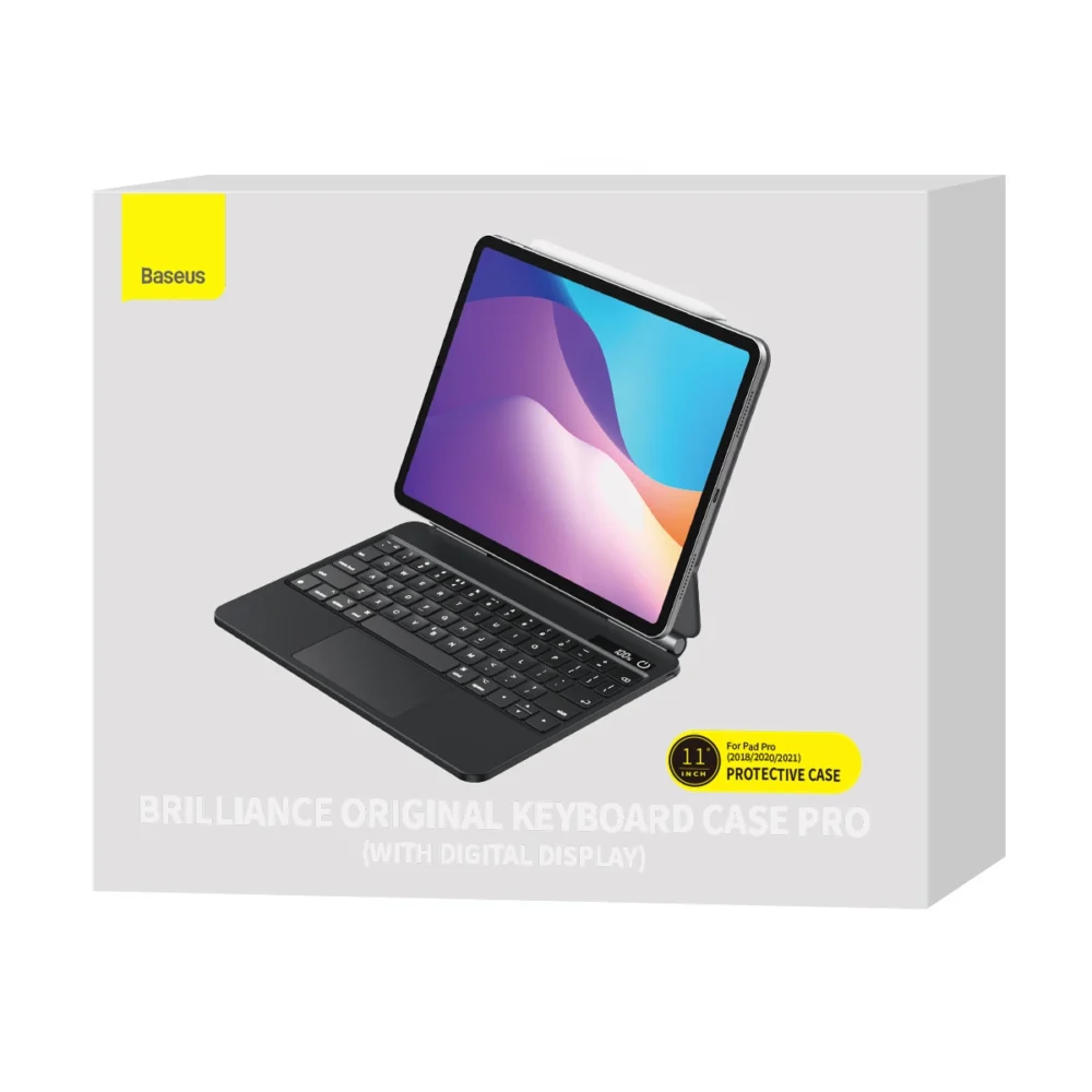 Baseus Brilliance magnetic case with keyboard for iPad Pro 11" (2018/2020/2021) / iPad Air 4 / iPad Air 5 - grayeng
