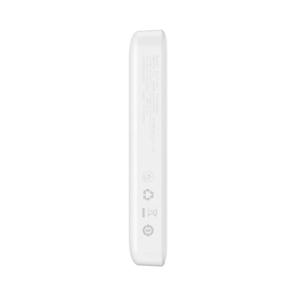 Baseus Magnetic Mini 10000mAh USB-C PD 20W / MagSafe 15W powerbank - white + USB-C cableeng