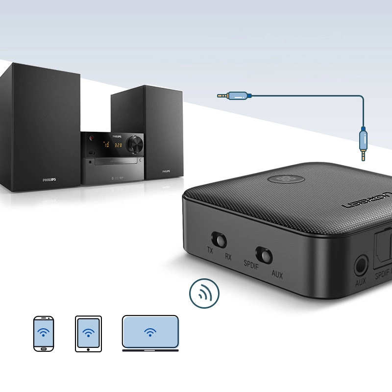 [RETURNED ITEM] Ugreen 2in1 Bluetooth 5.0 Transmitter / Receiver for Music Black (CM144)eng