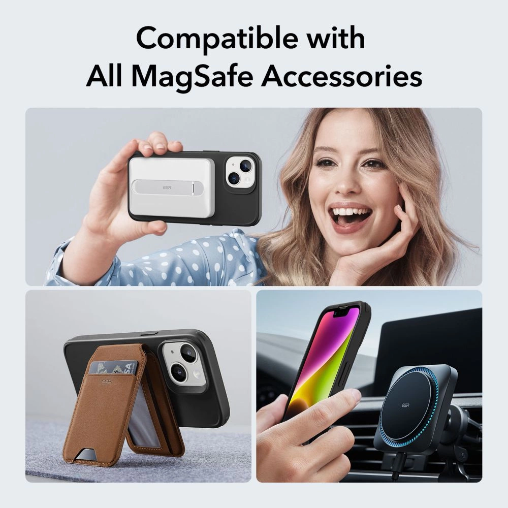 ESR Classic Hybrid Halolock MagSafe iPhone 14 Plus Case - Blackeng