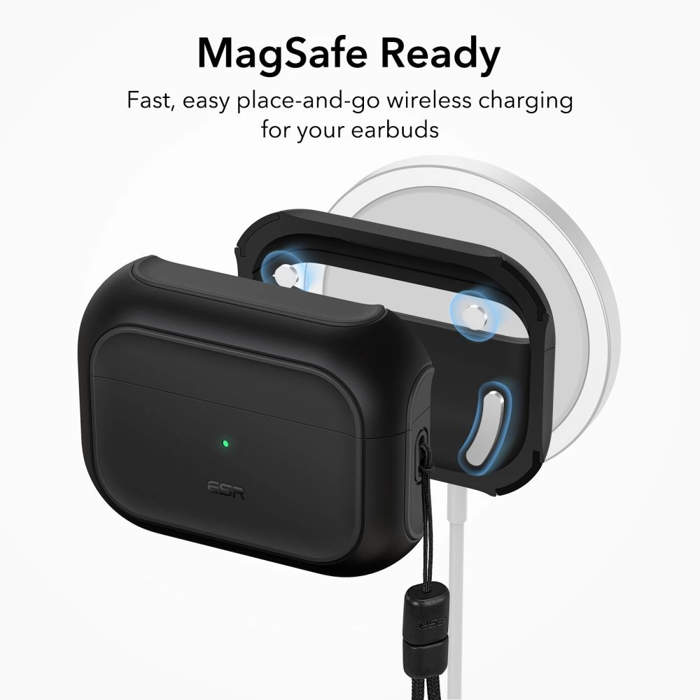 ESR Orbit Halolock with MagSafe for Apple AirPods Pro 1 / 2 - blackeng
