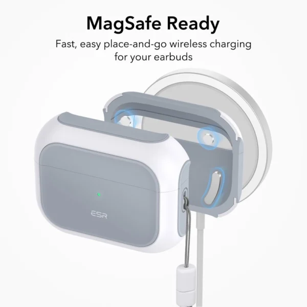 ESR Orbit Halolock with MagSafe for Apple AirPods Pro 1 / 2 - Whiteeng