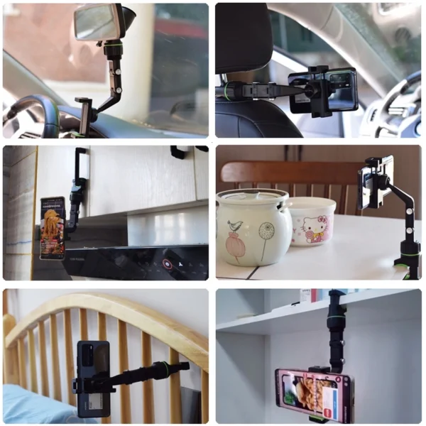 [RETURNED ITEM] Adjustable car rearview mirror holder for smartphoneeng