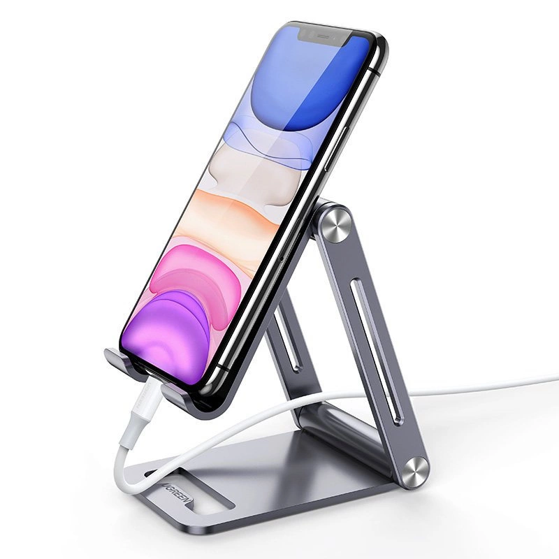 [RETURNED ITEM] Ugreen metal aluminum folding phone holder tablet gray (LP263 80708)eng