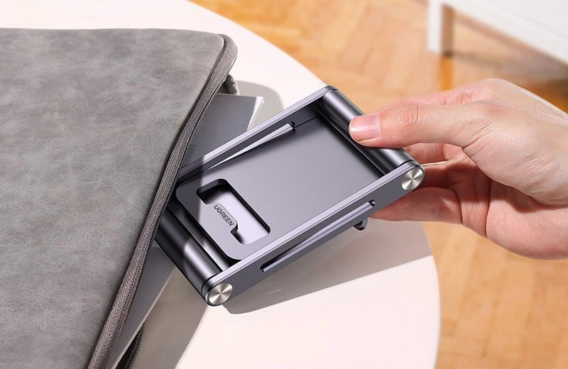[RETURNED ITEM] Ugreen metal aluminum folding phone holder tablet gray (LP263 80708)eng