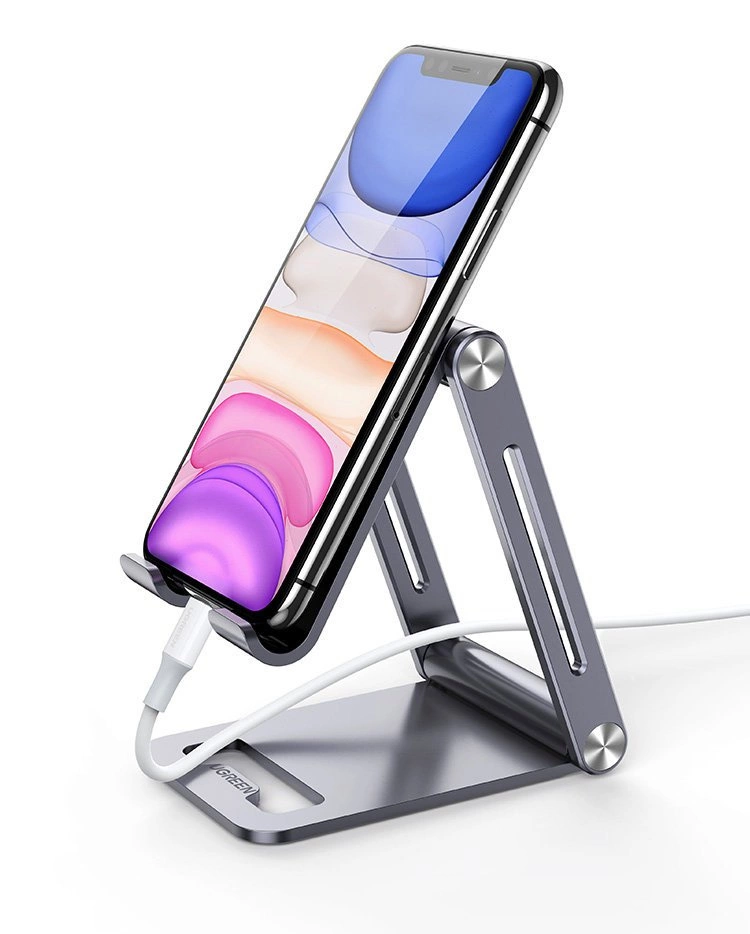 [RETURNED ITEM] Ugreen metal aluminum folding phone holder tablet gray (LP263 80708)eng