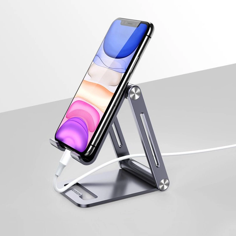 [RETURNED ITEM] Ugreen metal aluminum folding phone holder tablet gray (LP263 80708)eng