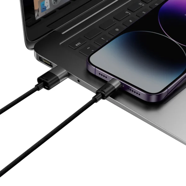3in1 USB - micro USB / Lightning / USB C 3.5A 1.2m cable Baseus StarSpeed - blackeng