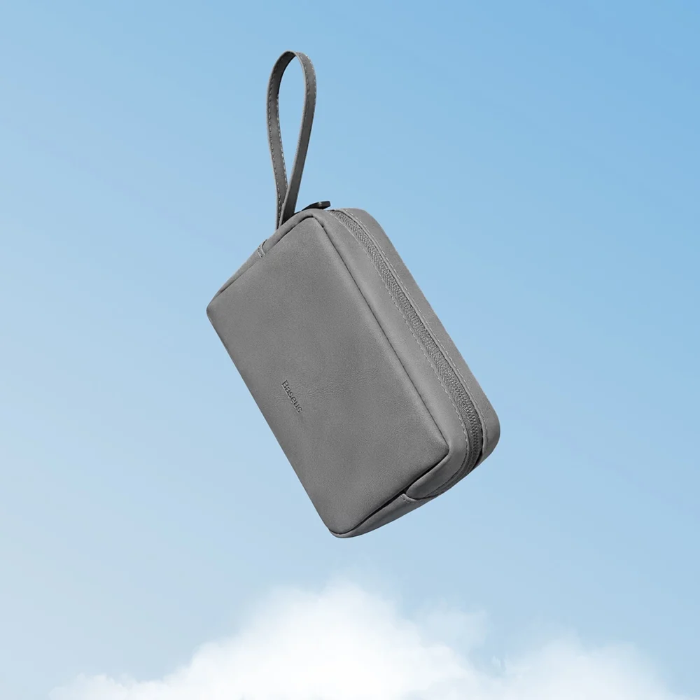 Baseus EasyJourney Series small travel bag phone pouch, headphones and other small items grayeng