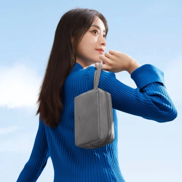 Baseus EasyJourney Series small travel bag phone pouch, headphones and other small items grayeng