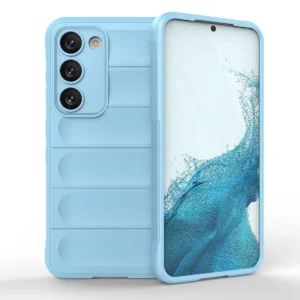 Magic Shield Case for Samsung Galaxy S23+ flexible armored cover light blueeng