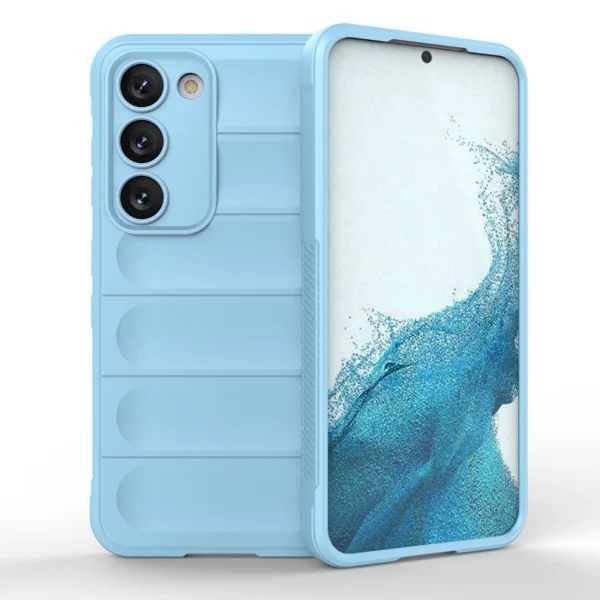 Magic Shield Case for Samsung Galaxy S23+ flexible armored cover light blueeng