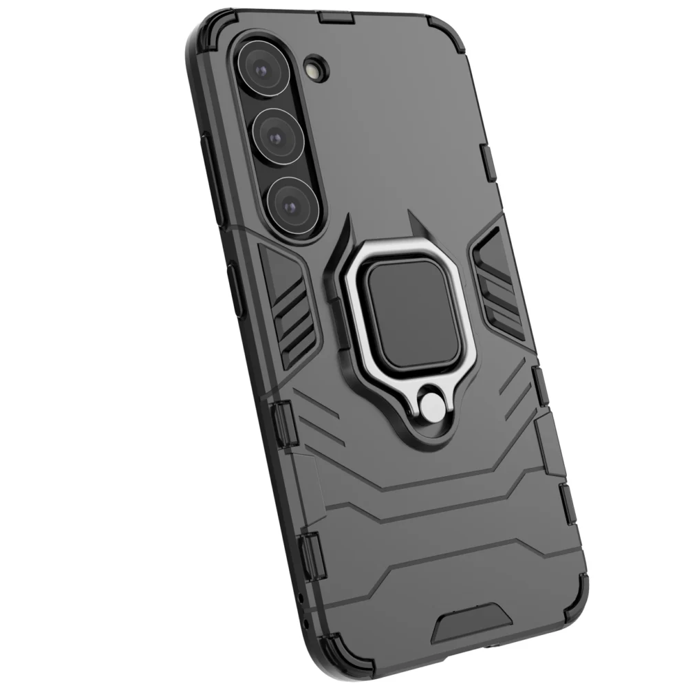 Ring Armor case for Samsung Galaxy S23 armored cover magnetic holder ring blackeng
