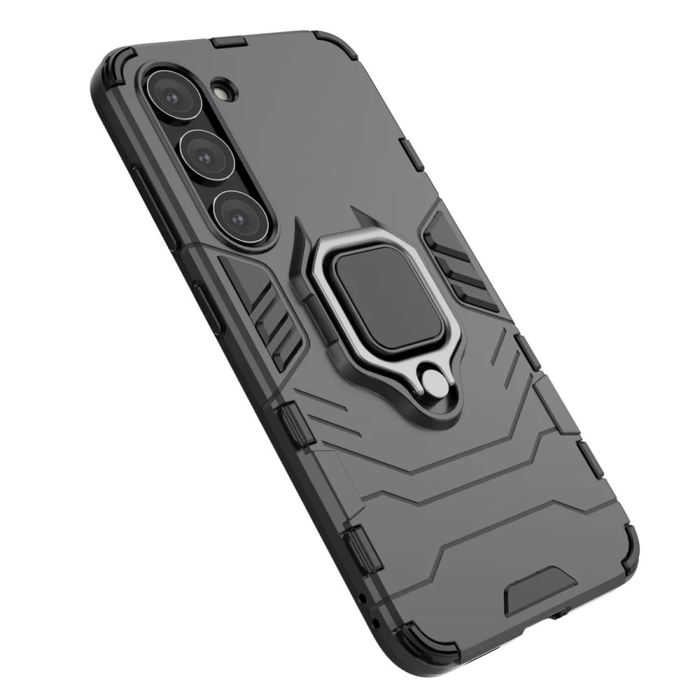 Ring Armor case for Samsung Galaxy S23 armored cover magnetic holder ring blackeng