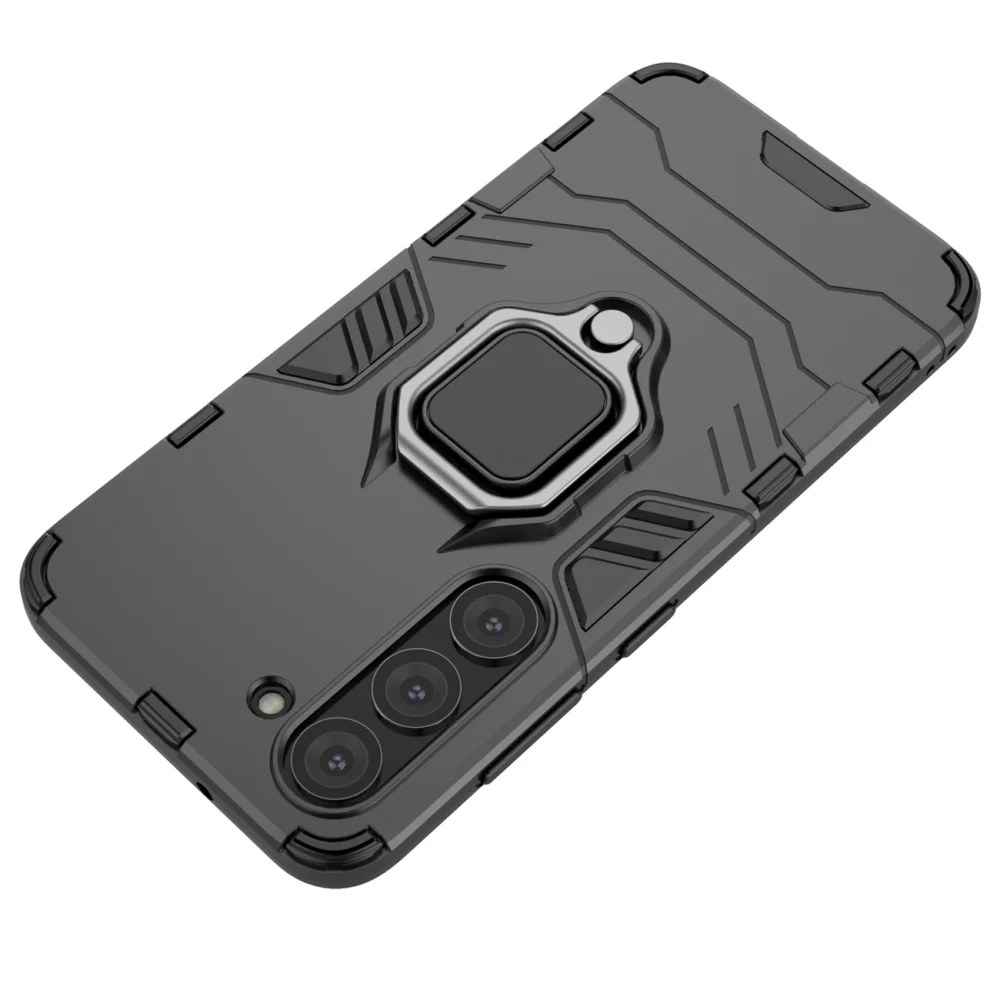 Ring Armor case for Samsung Galaxy S23 armored cover magnetic holder ring blackeng