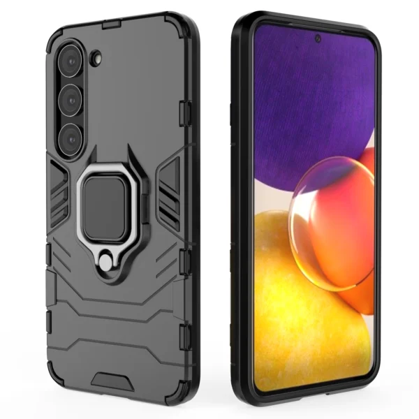 Ring Armor case for Samsung Galaxy S23 armored cover magnetic holder ring blackeng