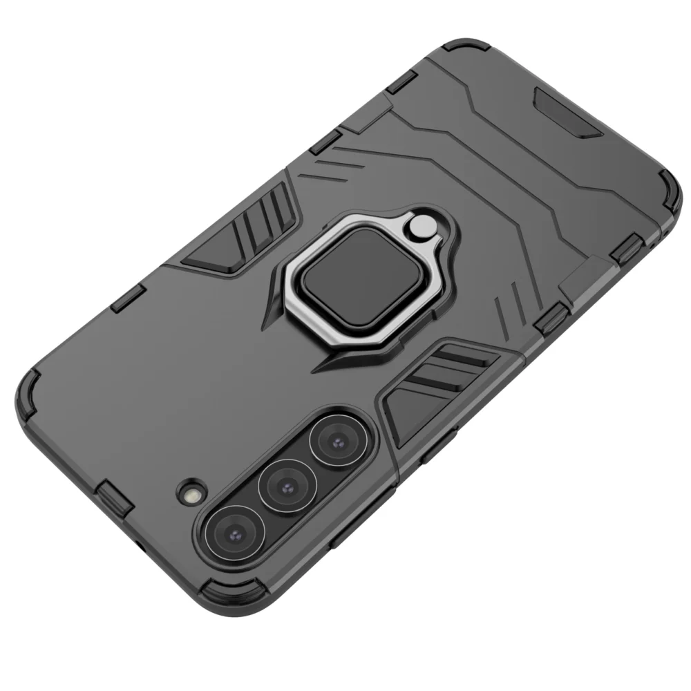 Ring Armor case for Samsung Galaxy S23+ armored cover magnetic holder ring blackeng