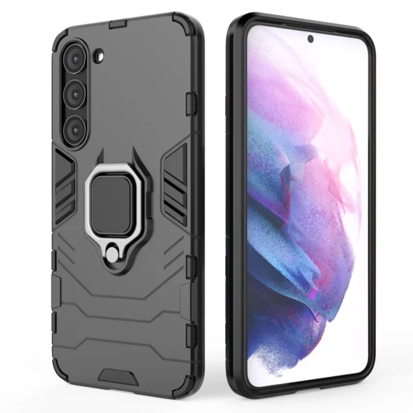Ring Armor case for Samsung Galaxy S23+ armored cover magnetic holder ring blackeng