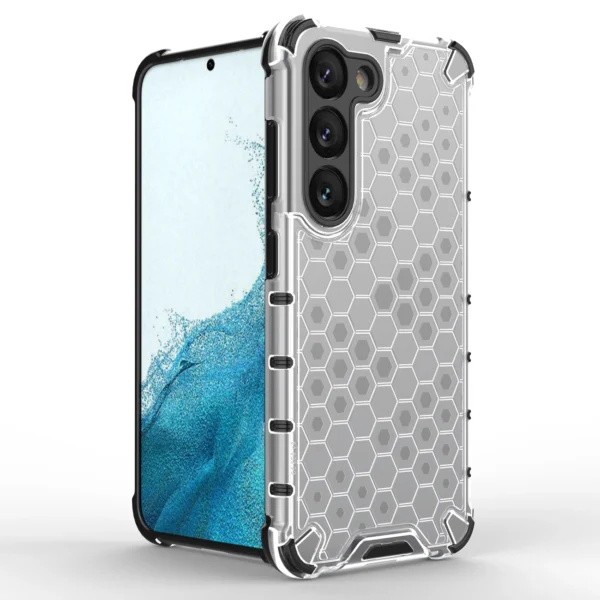 Honeycomb case for Samsung Galaxy S23 armored hybrid cover blackeng