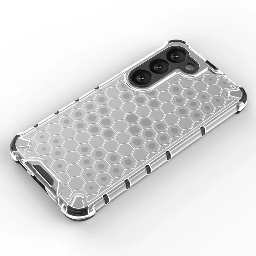 Honeycomb case for Samsung Galaxy S23 armored hybrid cover blackeng