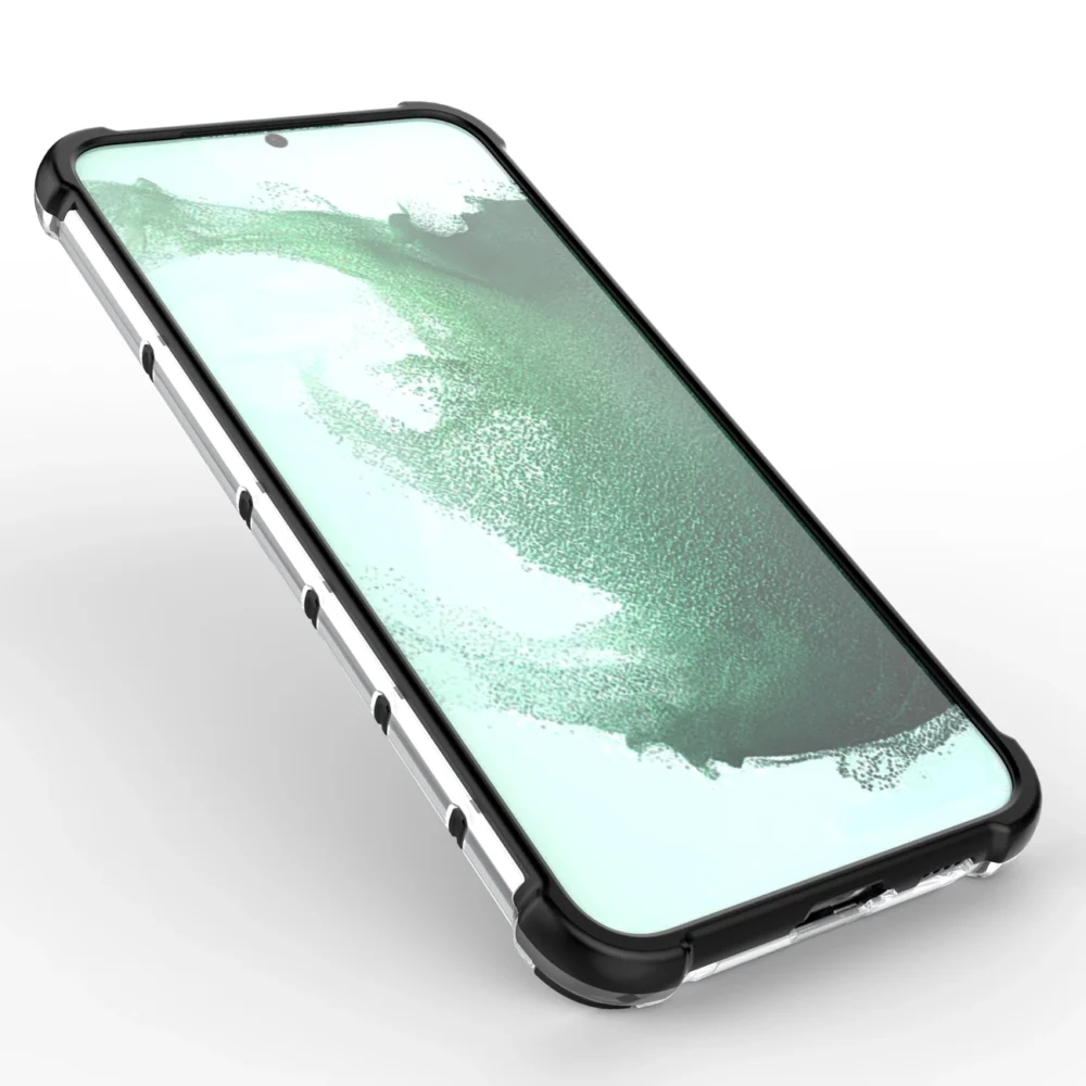 Honeycomb case for Samsung Galaxy S23+ armored hybrid cover blueeng