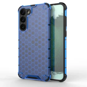 Honeycomb case for Samsung Galaxy S23+ armored hybrid cover blueeng