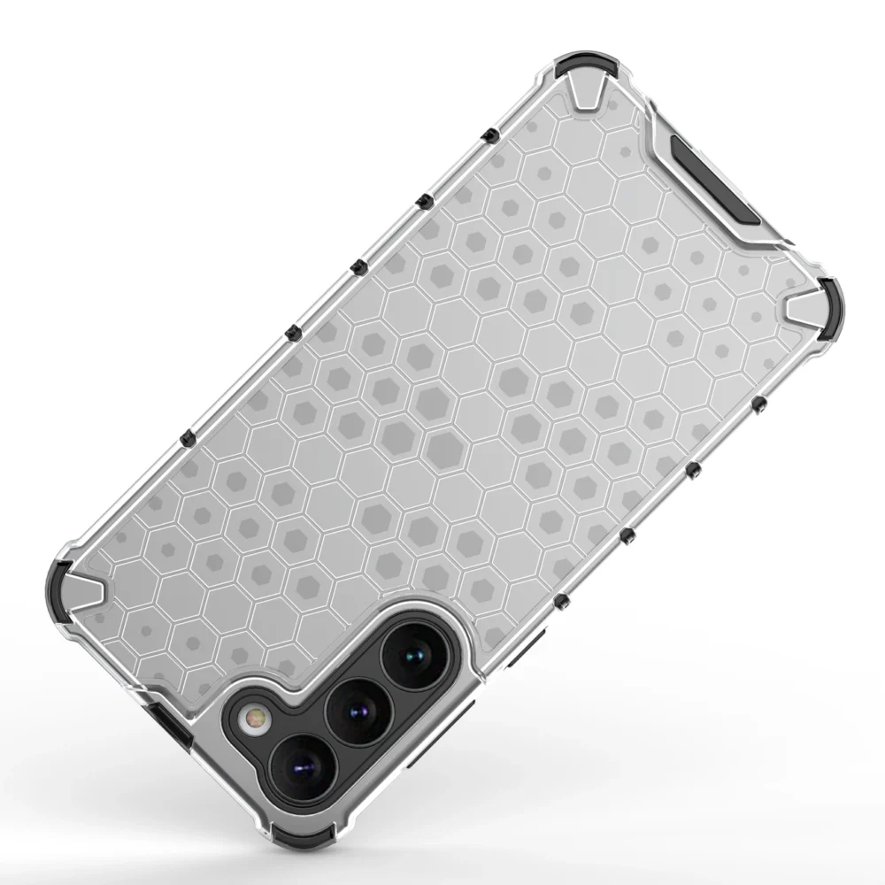 Honeycomb case for Samsung Galaxy S23+ armored hybrid cover blueeng