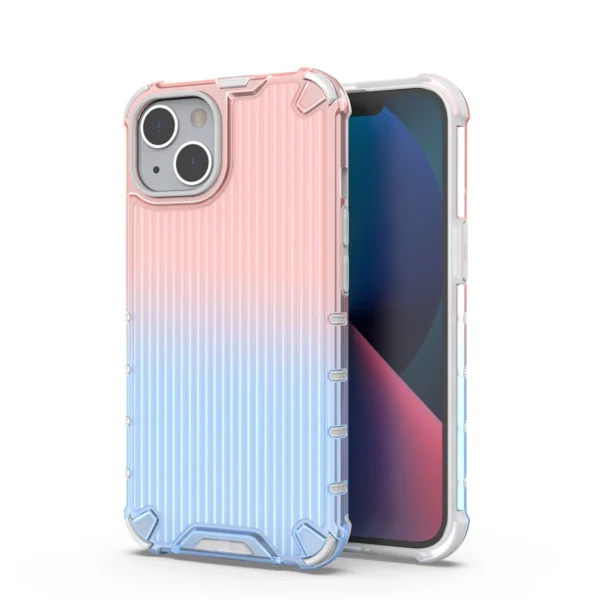 Ombre Protect Case for iPhone 14 pink and blue armored caseeng