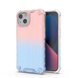 Ombre Protect Case for iPhone 14 Plus armored cover pink and blueeng