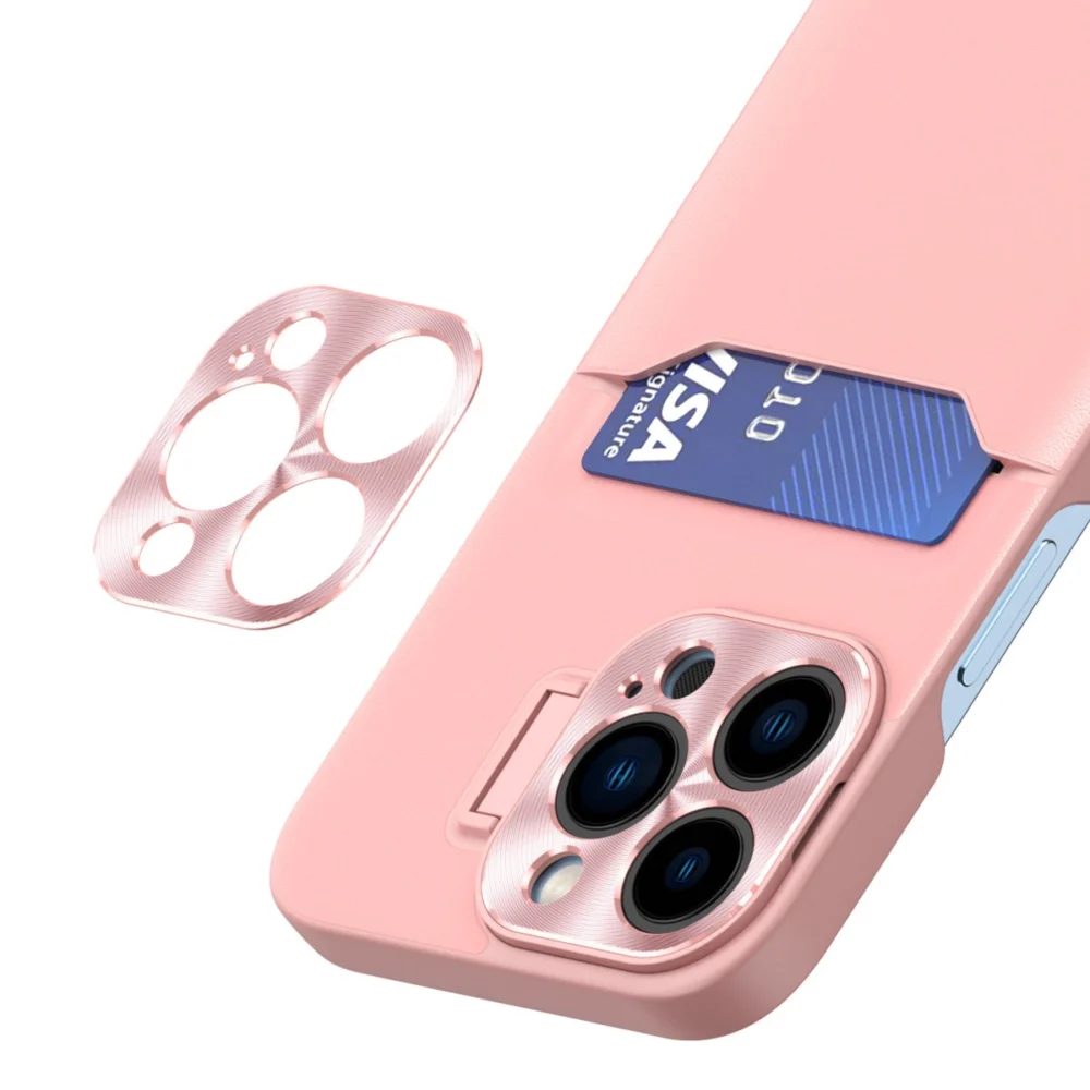 Leather Stand Case for Samsung Galaxy S23 Ultra Cover Card Wallet with Stand Pinkeng