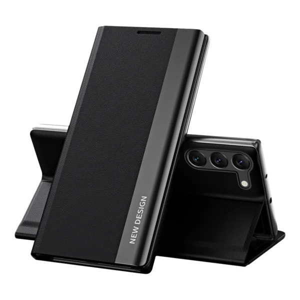 Sleep Case Pro case for Samsung Galaxy S23+ with flip stand blackeng