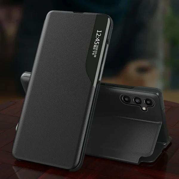 Eco Leather View Case case for Samsung Galaxy S23+ with a flip stand redeng