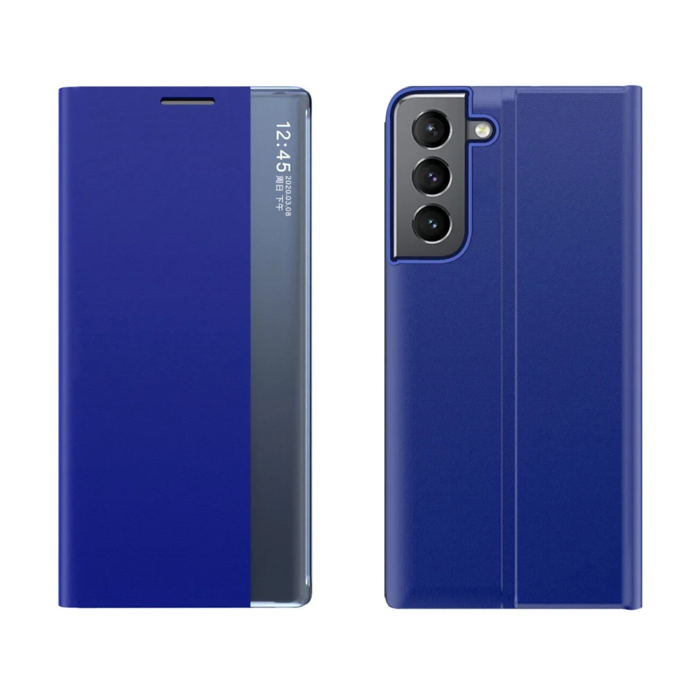 New Sleep Case for Samsung Galaxy A14 cover with flip stand blueeng