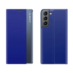 New Sleep Case for Samsung Galaxy A14 cover with flip stand blueeng