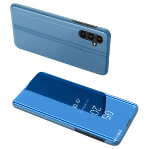 Clear View Case cover for Samsung Galaxy A14 flip cover blueeng