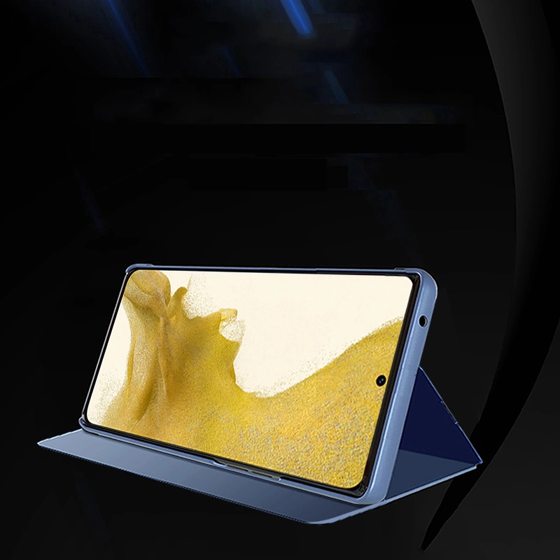 Clear View Case cover for Samsung Galaxy S23 blue flip covereng